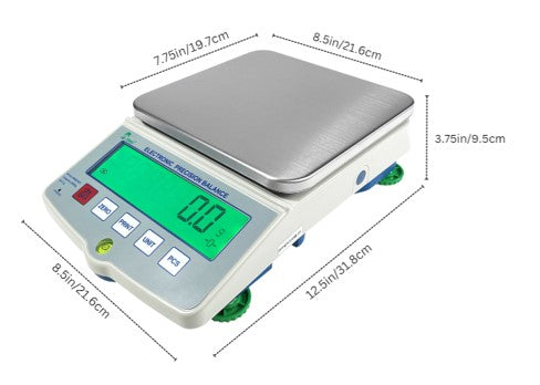 AM-HBH-20K1 Extended Resolution Laboratory Balance 20KG x 0.1g with hook for below balance weighing