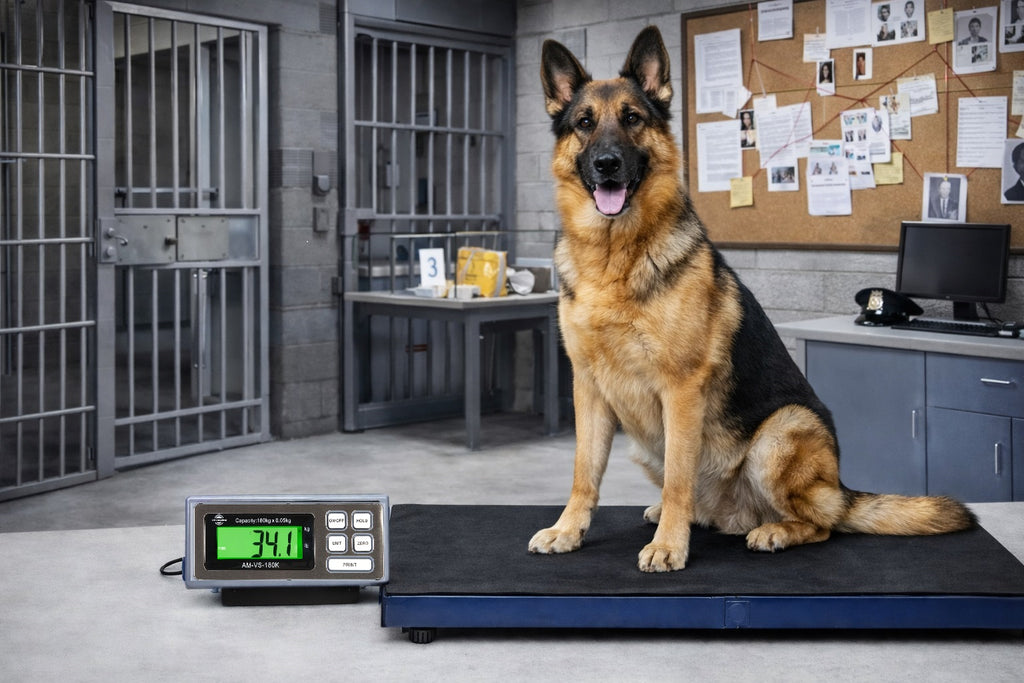 AM-VSX-180K Vet Scales with rubber mat